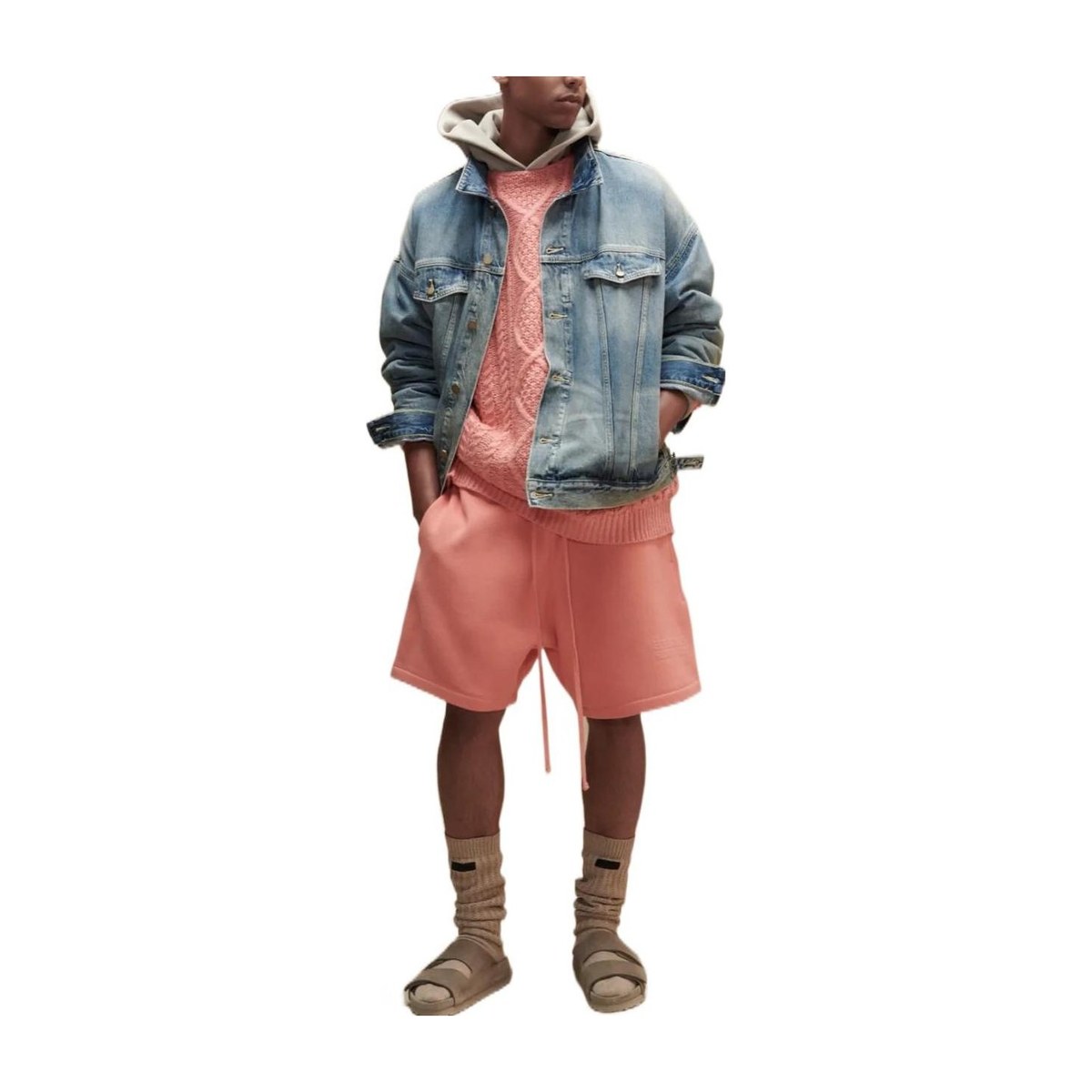 Fear of God Essentials FW22 Shorts Coral