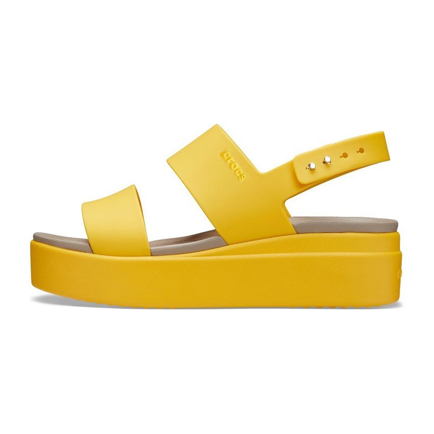 Crocs Brooklyn Platform Sandals Yellow