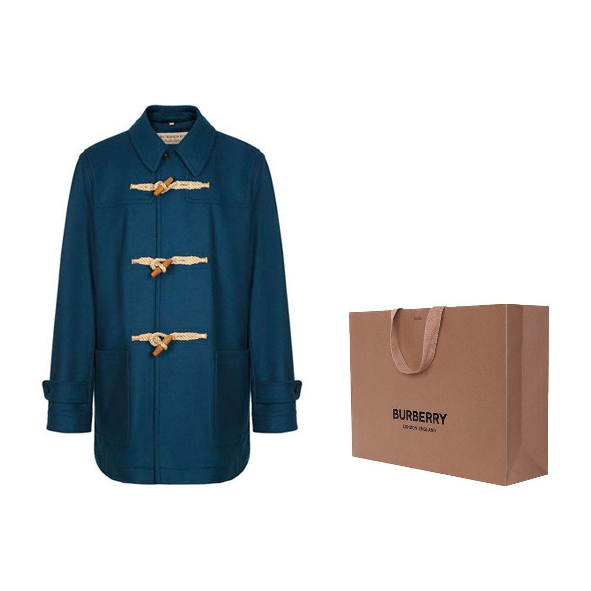 Burberry Duffle Coat Navy
