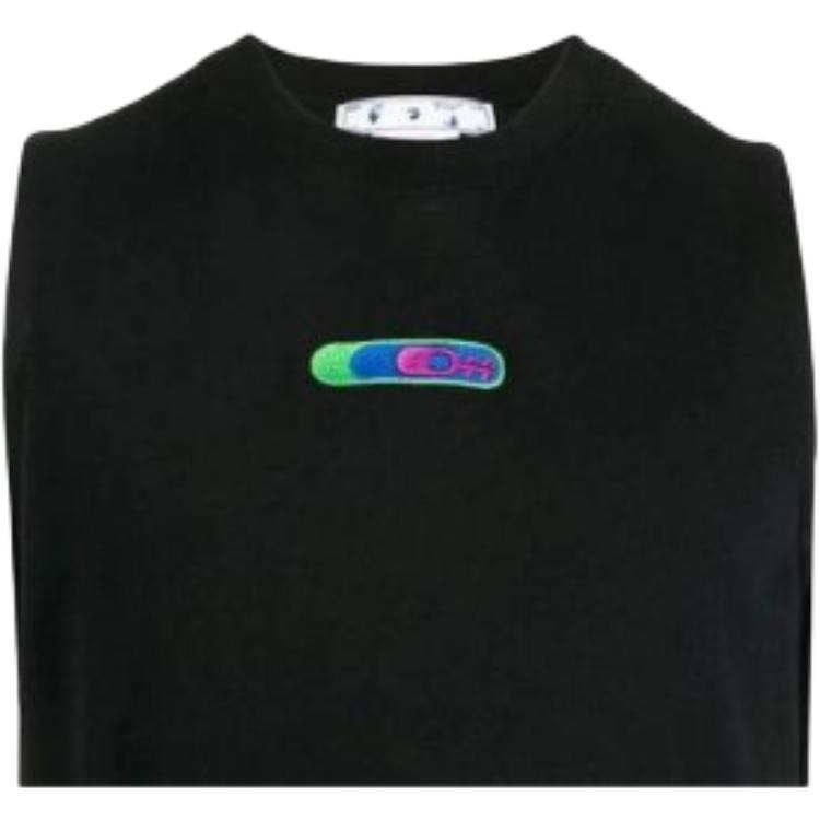 OFF-WHITE FW22 Printed Sleeveless Crewneck Tee Black