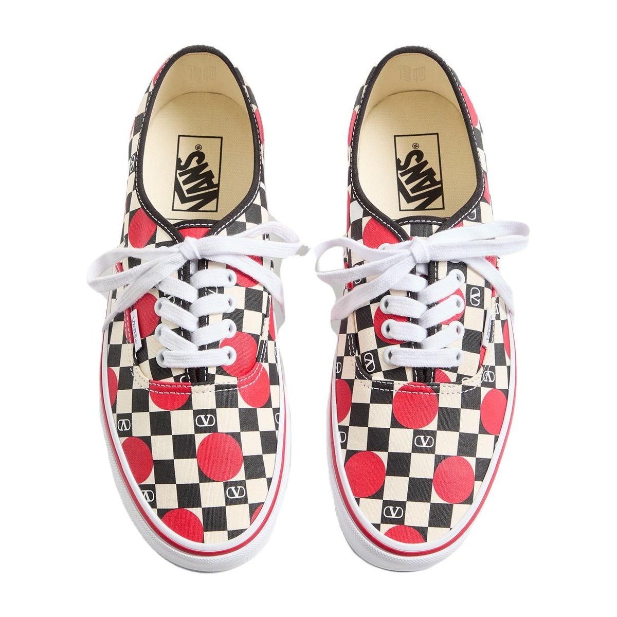 Valentino x Vans Vlogo Low Canvas Sneakers Red