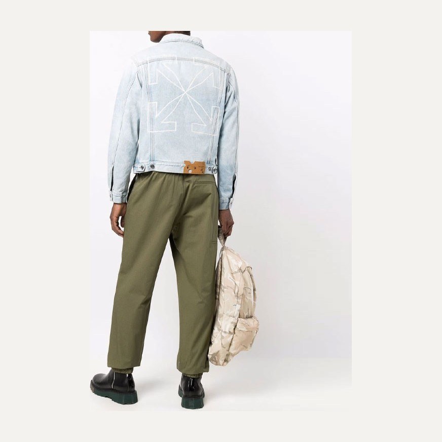 OFF-WHITE FW21 Arrow Print Denim Jacket