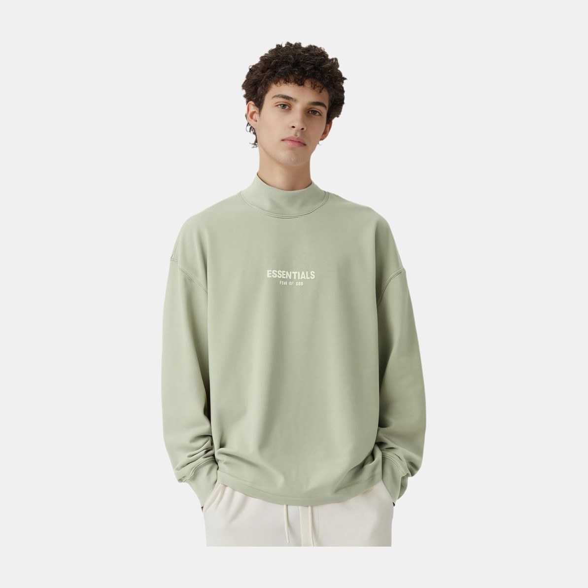 Fear of God Essentials Seafoam Mockneck