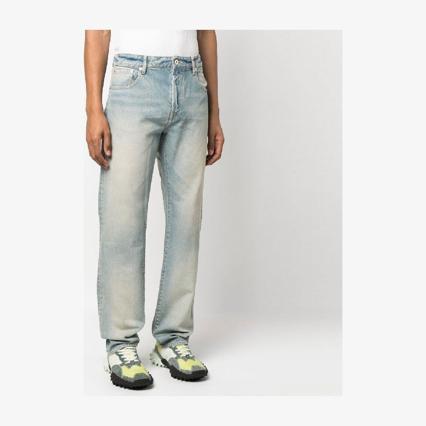 KENZO SS23 High-Waisted Straight Jeans Blue