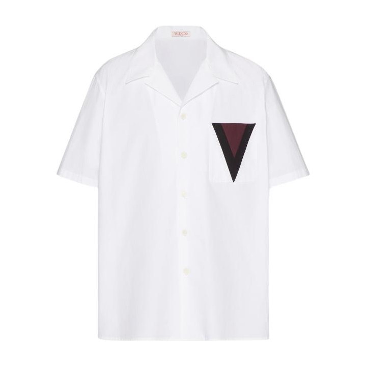 Valentino V Detail Bowling Shirt