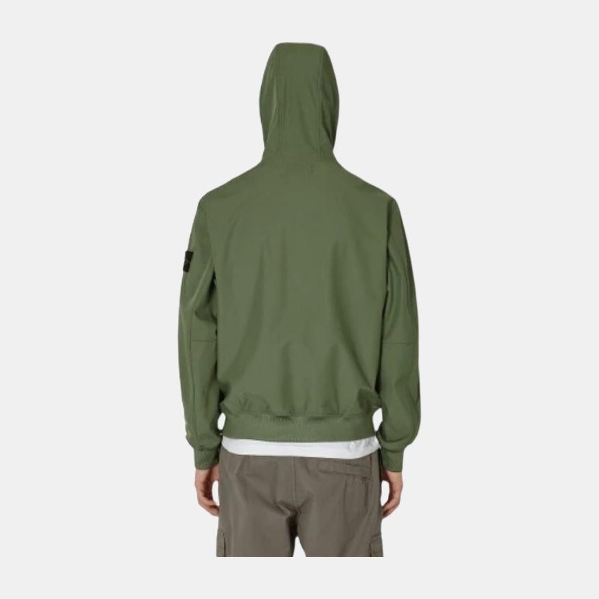 Stone Island Soft Shell Jacket Moss Green