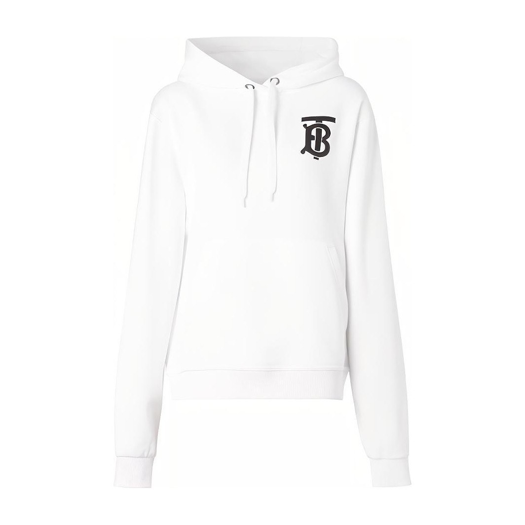 Burberry Classic Logo Hoodie White