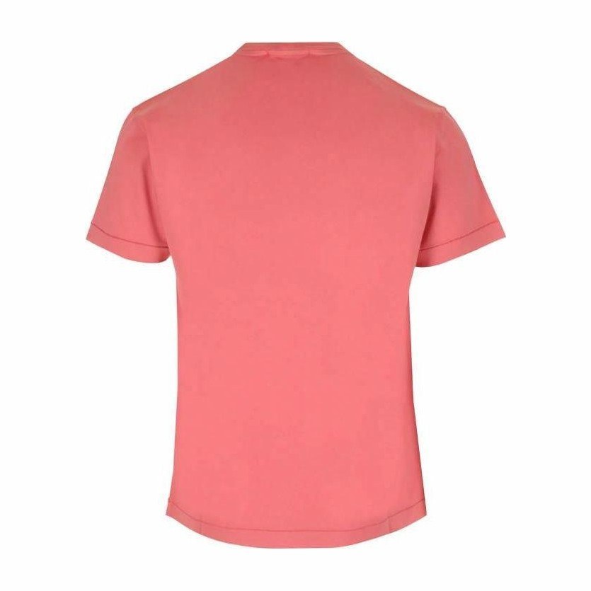 Stone Island Logo Crewneck T-Shirt Pink