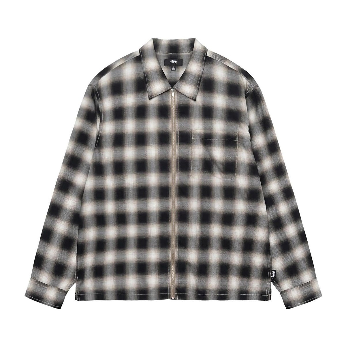 Stussy Eddie Plaid Zip Shirt