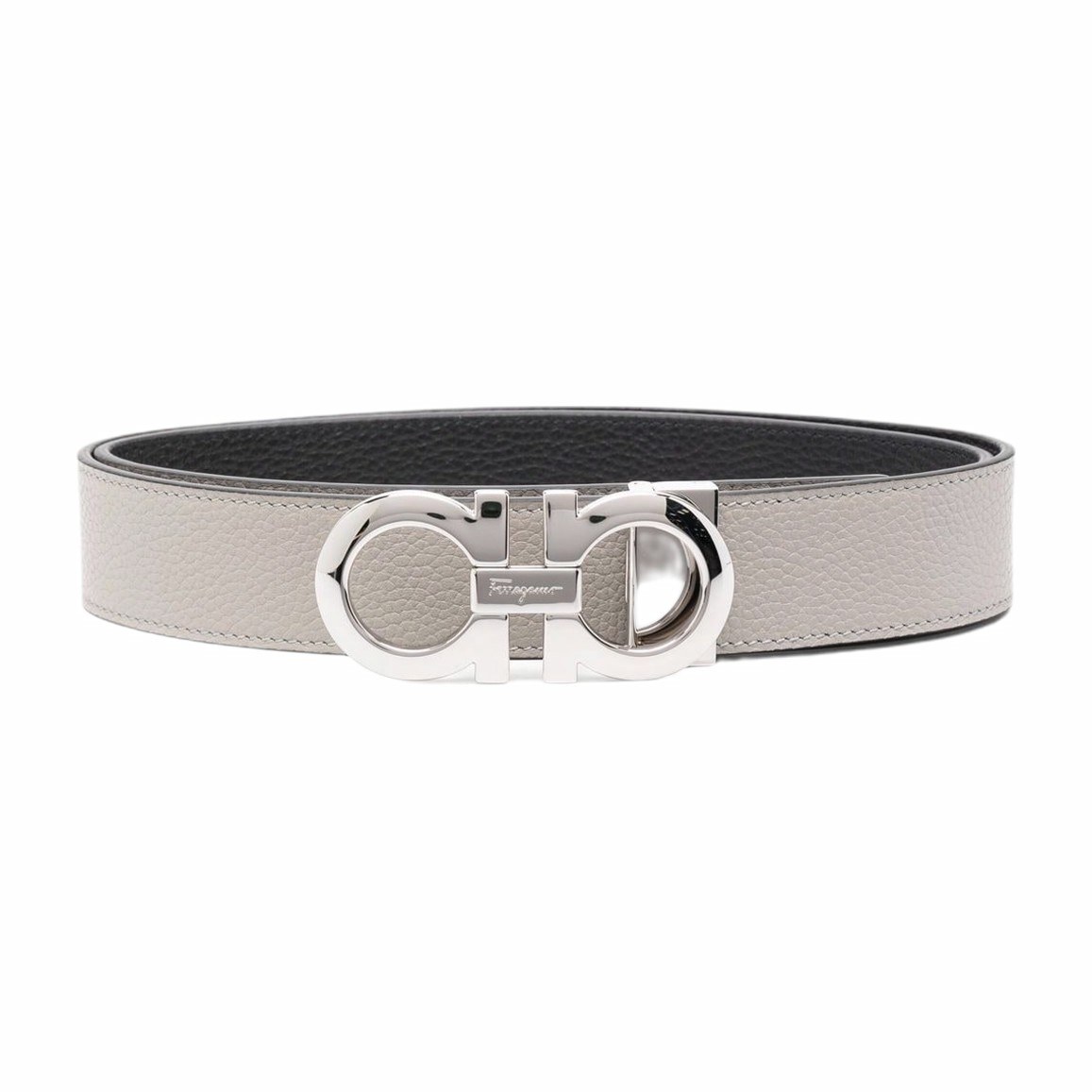 Ferragamo Leather Belt Grey