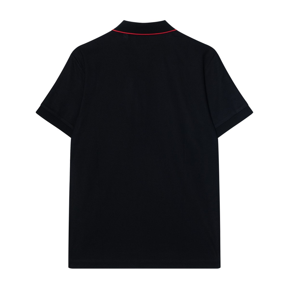 Burberry Logo Embroidered Polo Shirt Black