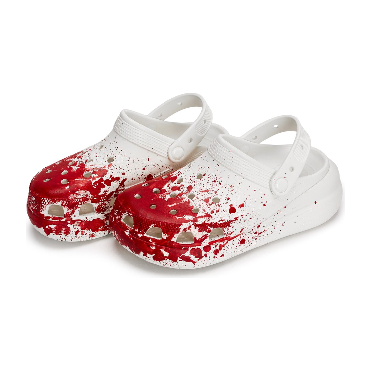 Crocs Crush Clog White Red