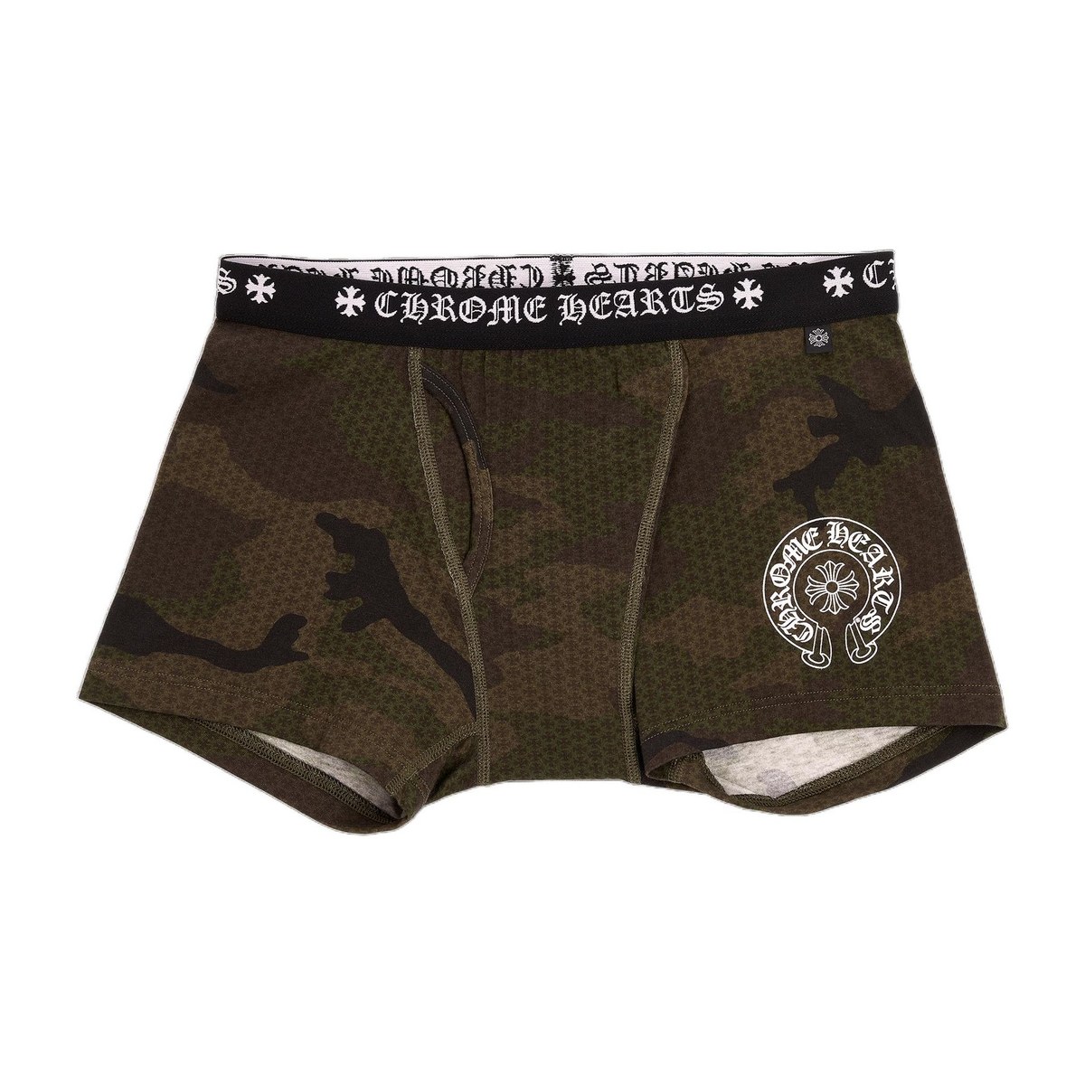 Chrome Hearts SS23 Camo Horseshoe Embroidered Underwear Khaki