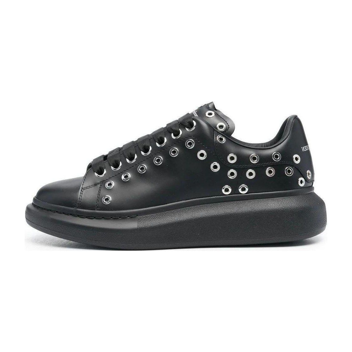 Alexander McQueen Leather Low Top Sneakers Black