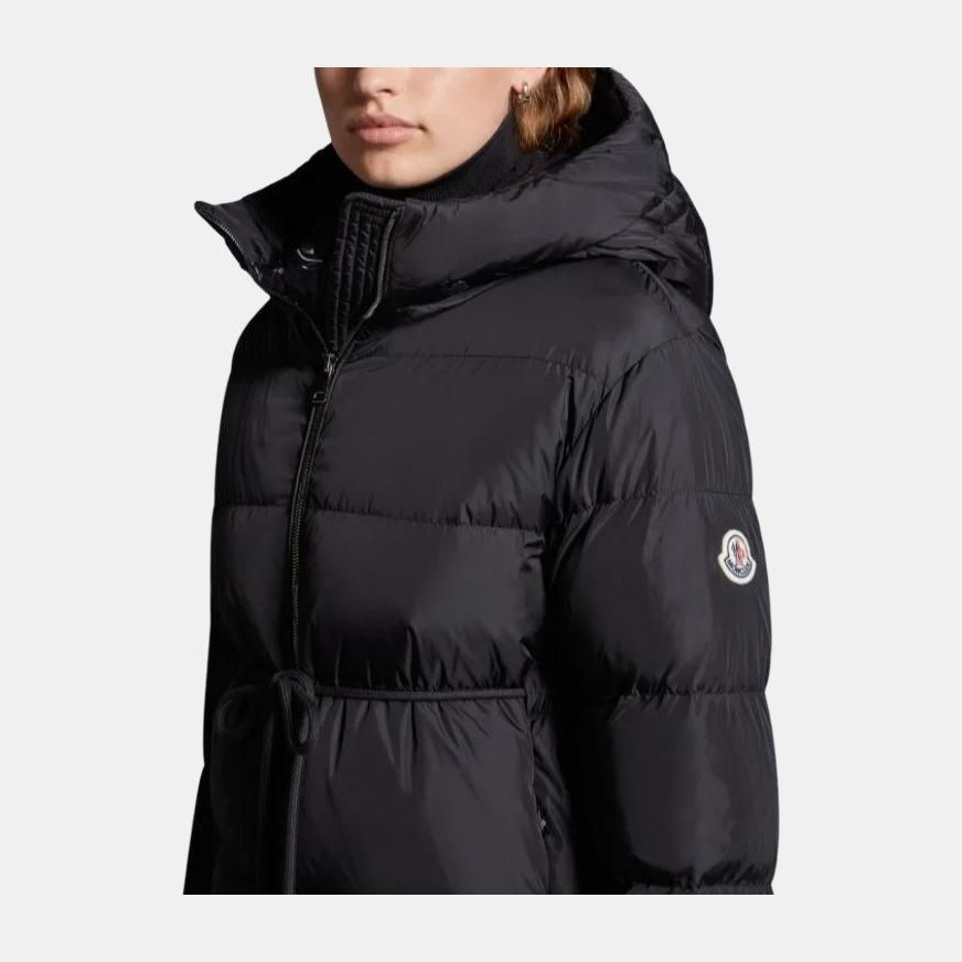 Moncler Hooded Down Jacket Women Black