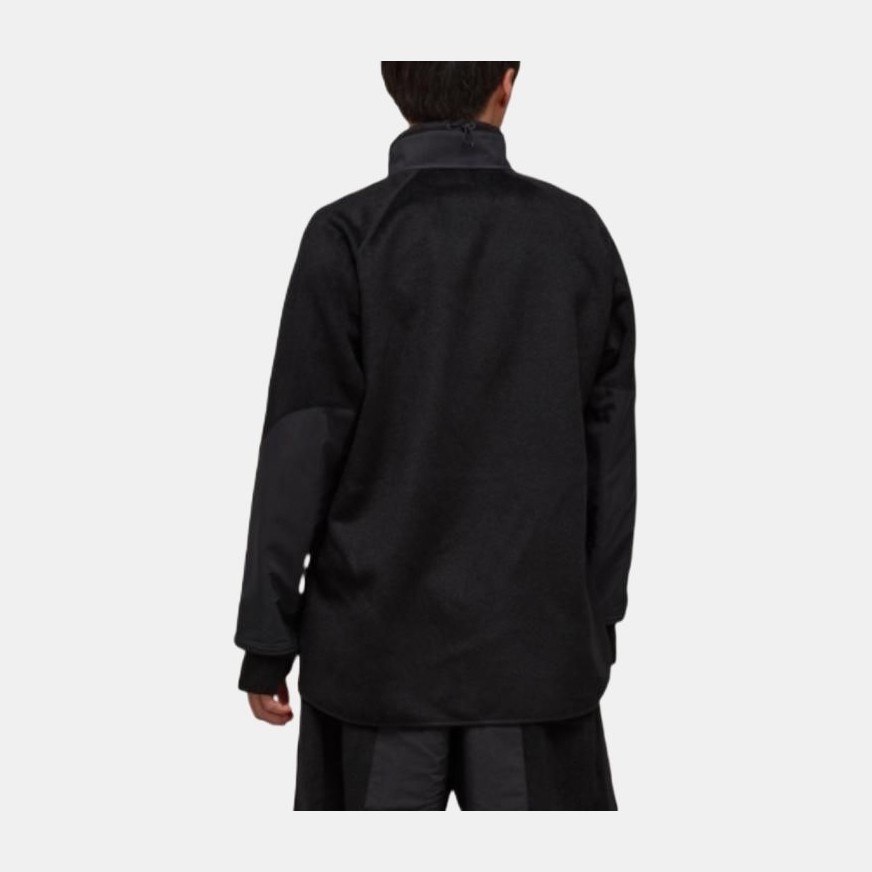 Y-3 FW22 Logo Patch Fleece Jacket Black