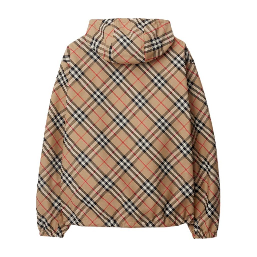 Burberry Equestrian Logo Check Hooded Jacket