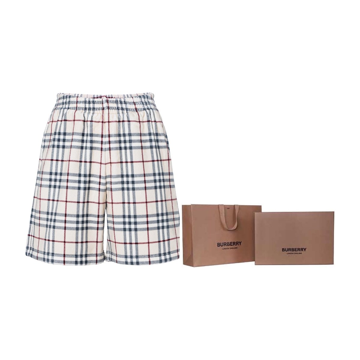 Burberry Check Casual Shorts Beige