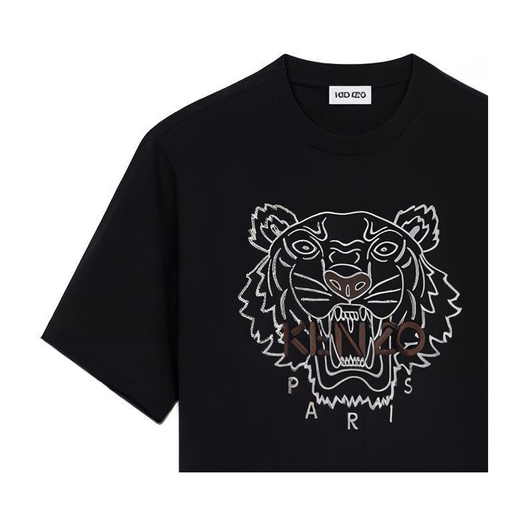 KENZO Tiger Print T-Shirt Black