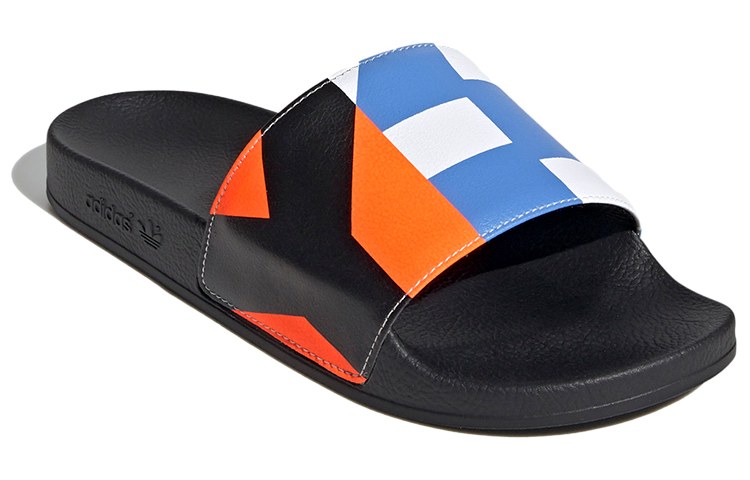 Y-3 Adilette Black Blue Orange