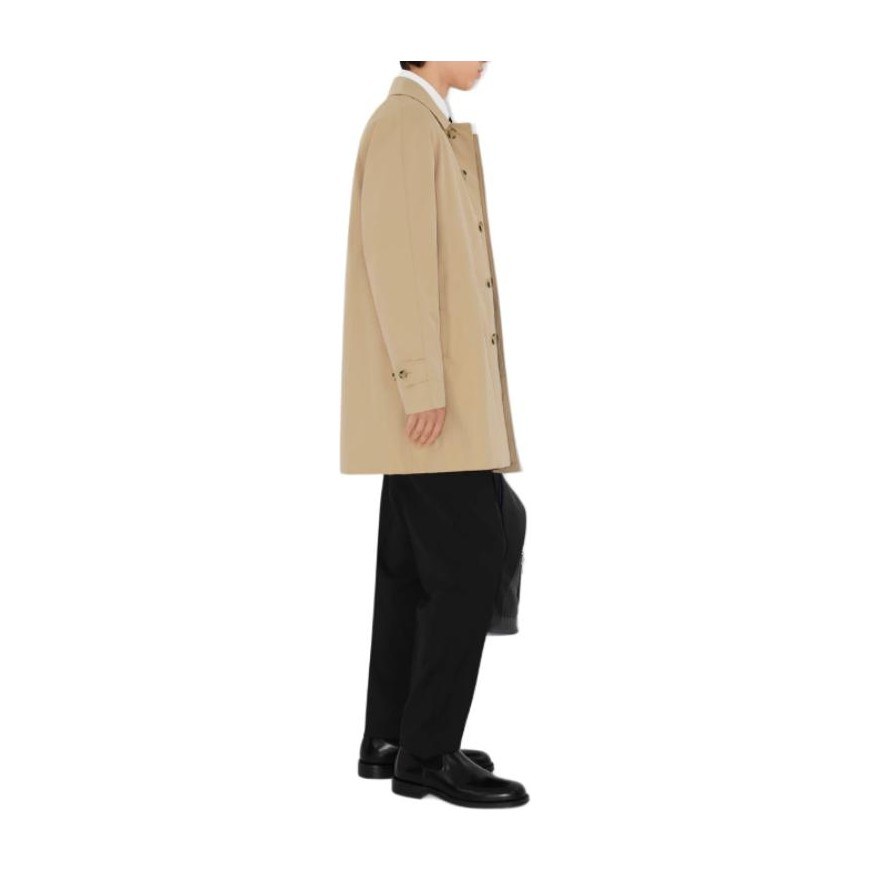 Burberry Single-Breasted Trench Coat Beige