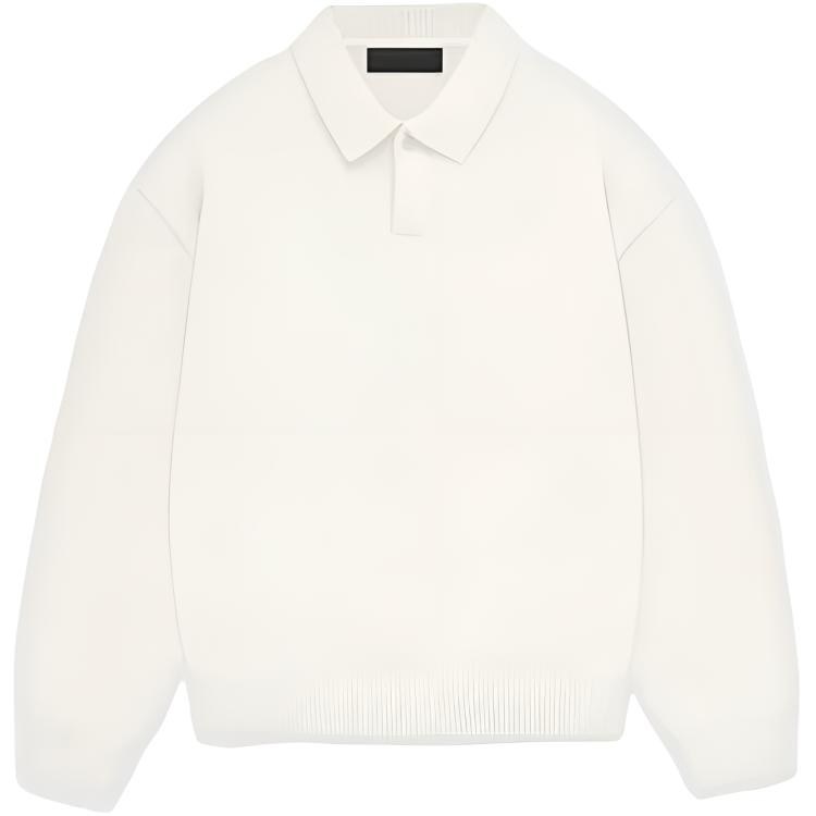 Fear of God Essentials Knit Polo Cloud Dancer