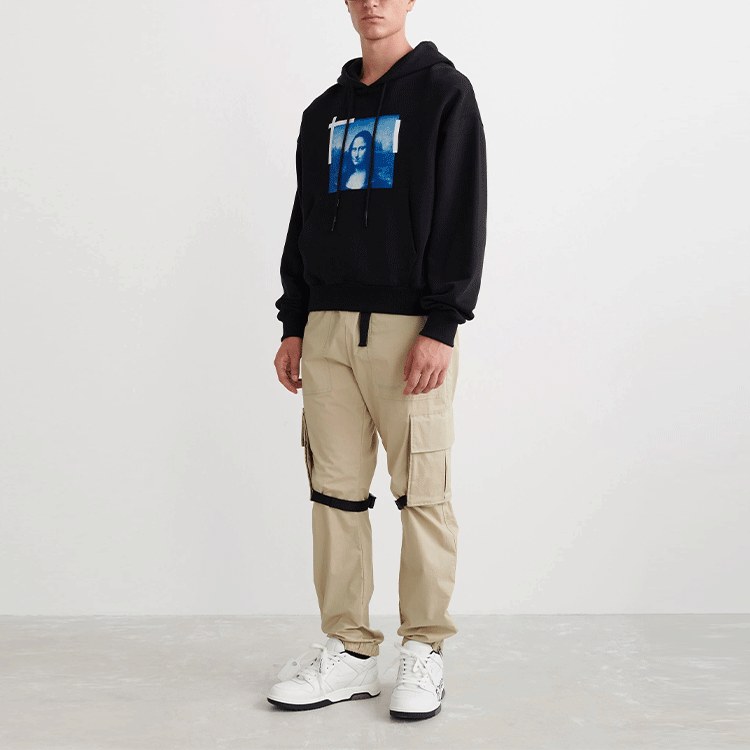 OFF-WHITE Mona Lisa Hoodie Black