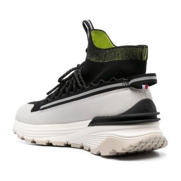 Moncler High-Top Sneakers Black Grey