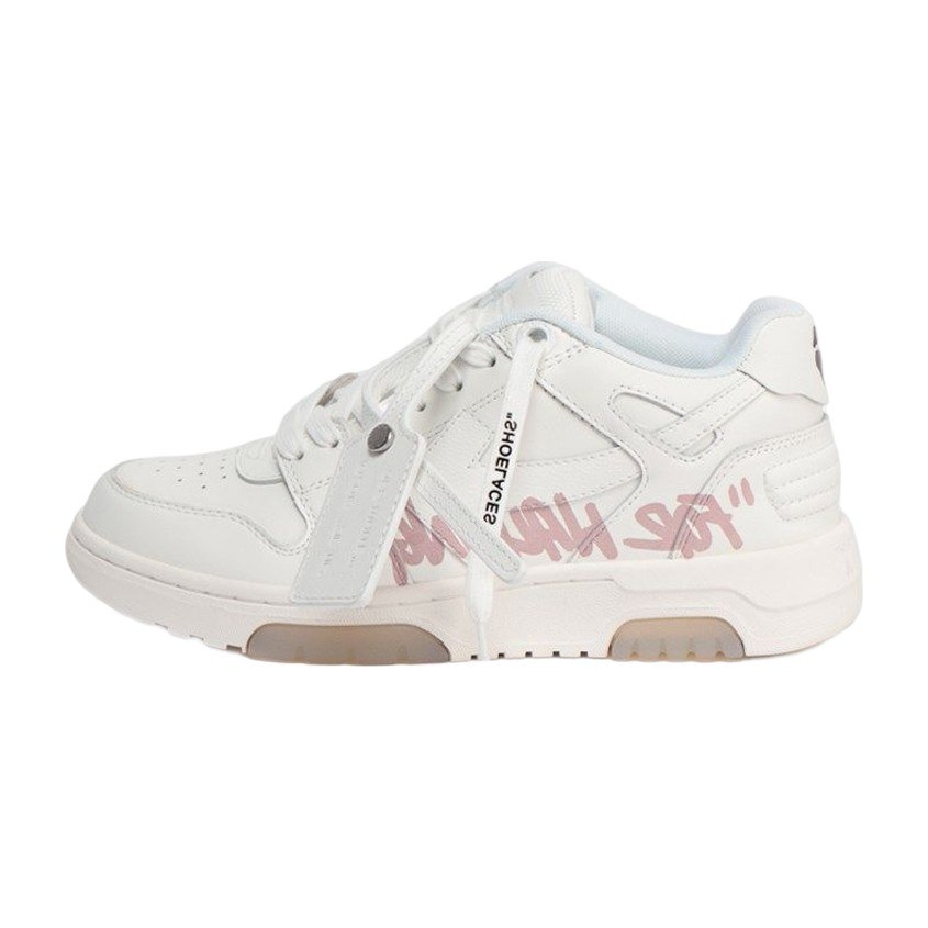 OFF-WHITE Leather Sneakers White Pink