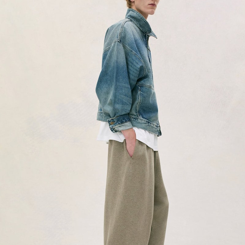 Fear of God Essentials Denim Jacket Med Wash