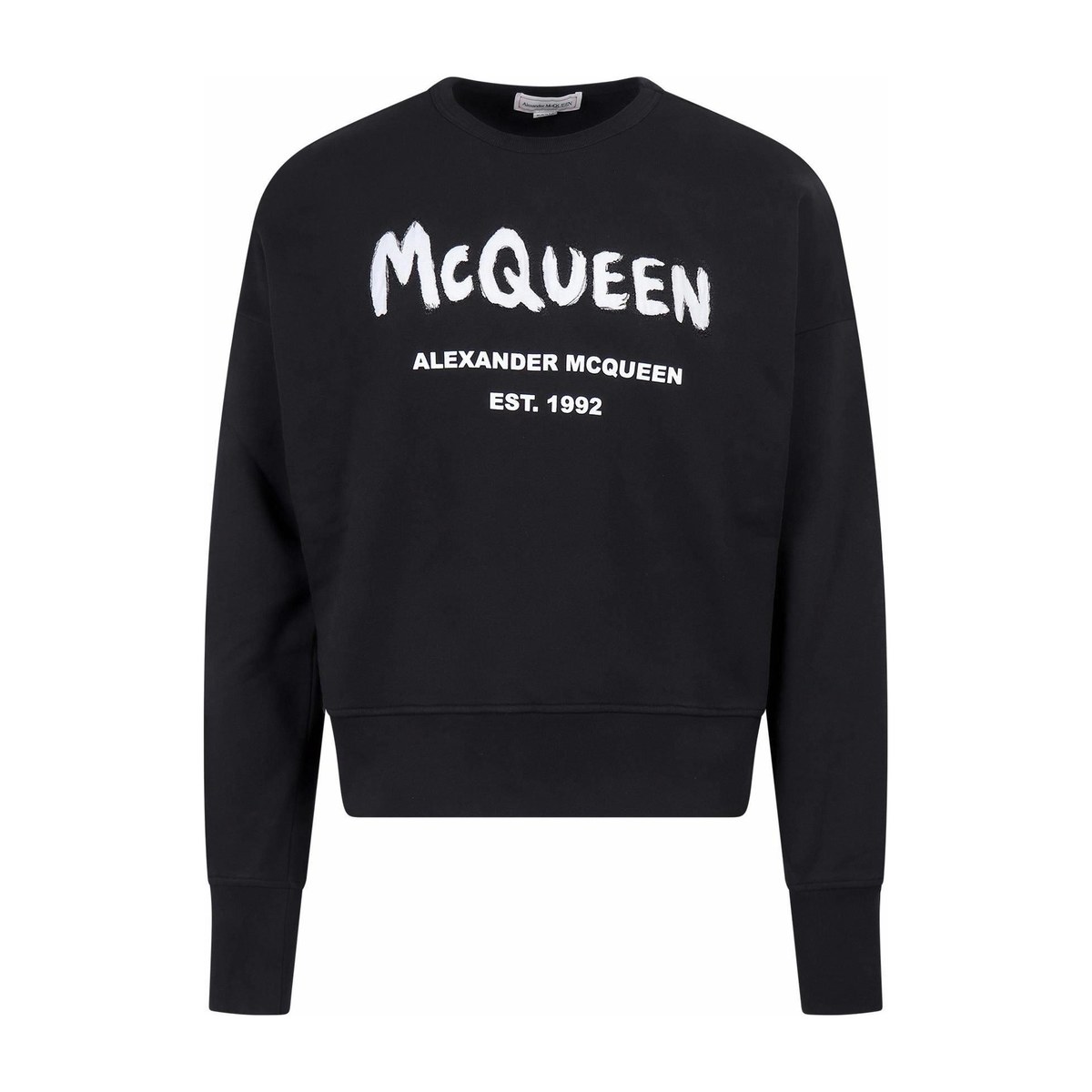 Alexander McQueen SS22 Logo Crewneck Sweatshirt Black