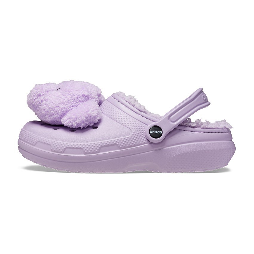 Lazy Oaf x Crocs Classic Lined Clog Crystal Purple