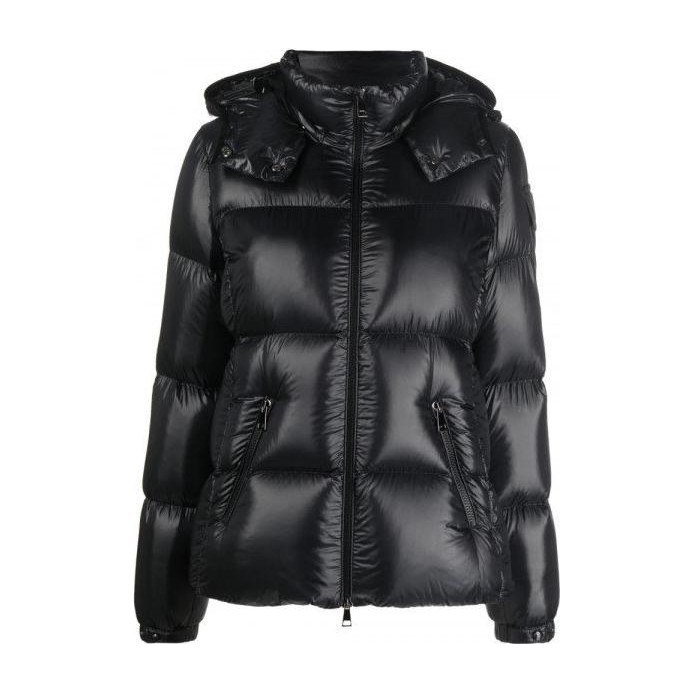 Moncler FW22 Quilted Short Hooded Down Jacket Black