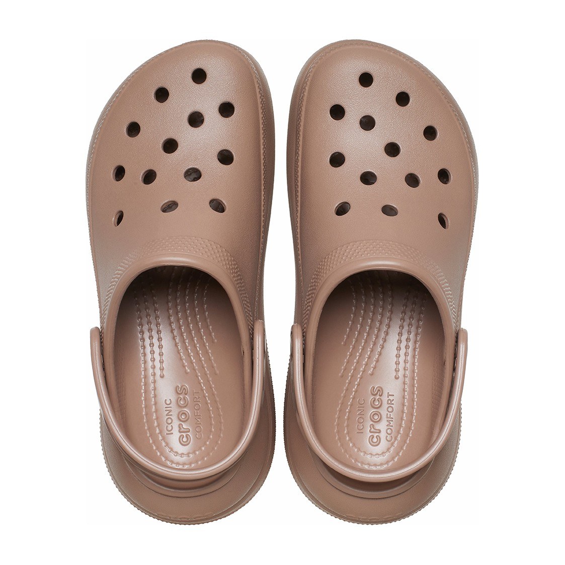 Crocs EVA Platform Clogs Latte