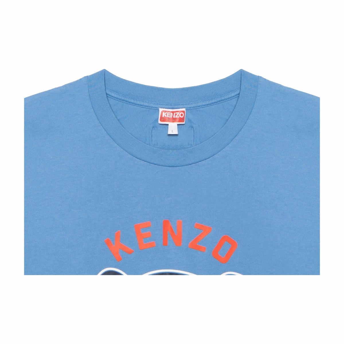 KENZO Elephant Print T-Shirt Blue