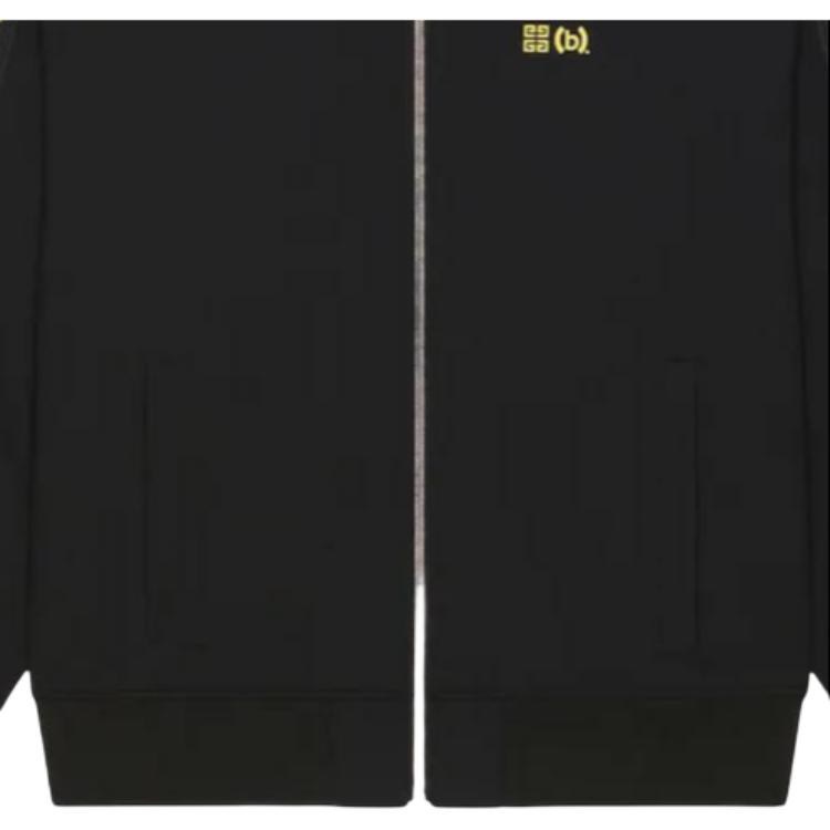 Givenchy FW22 Side Strap Letter Print Jacket Black