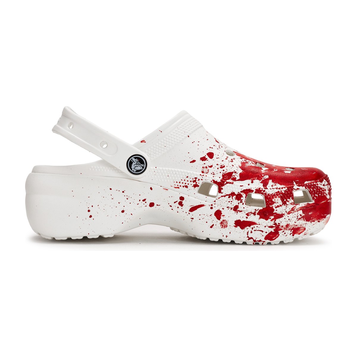 Crocs Classic Platform Clog White Red