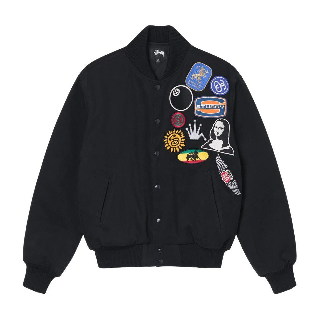 Stussy SS22 Baseball Jacket Black
