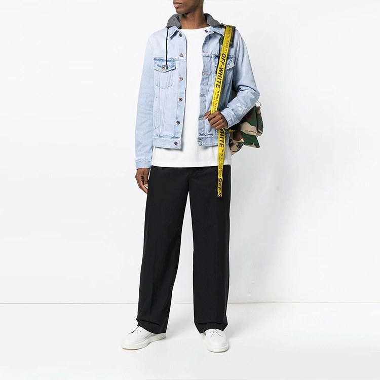 OFF-WHITE Denim Hooded Jacket