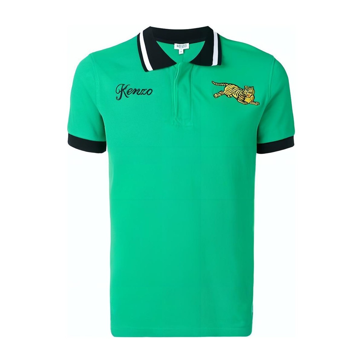 KENZO SS23 Tiger Embroidery Polo Green