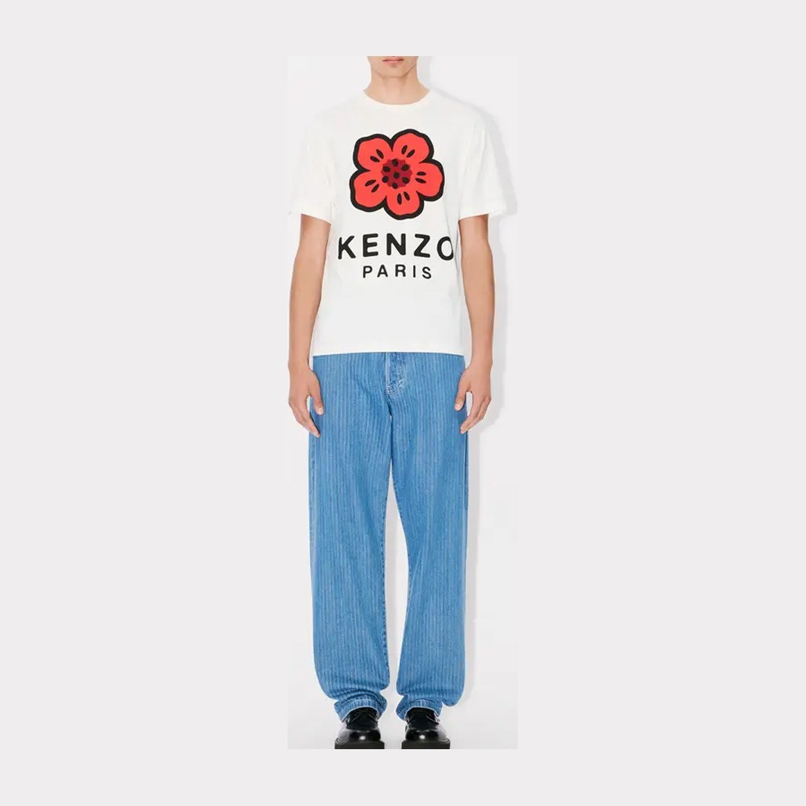 KENZO Logo Floral T-Shirt White