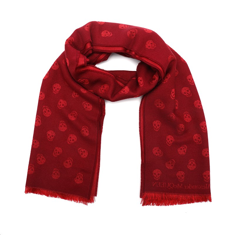 Alexander McQueen Skull Jacquard Scarf