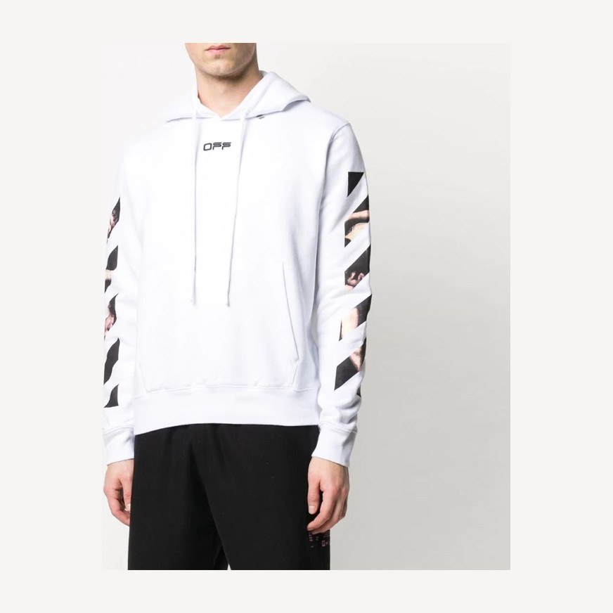 OFF-WHITE Caravaggio Arrow Hoodie White