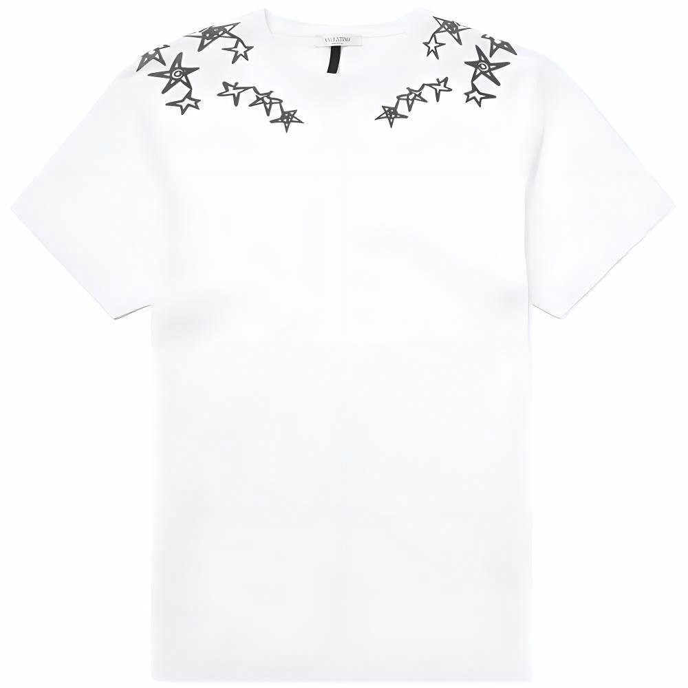 Valentino Star Graffiti T-Shirt White