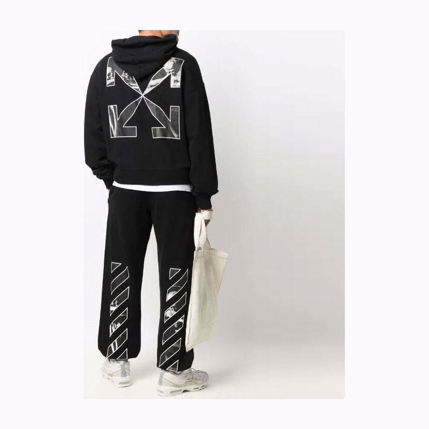 OFF-WHITE SS22 Logo Hoodie Black