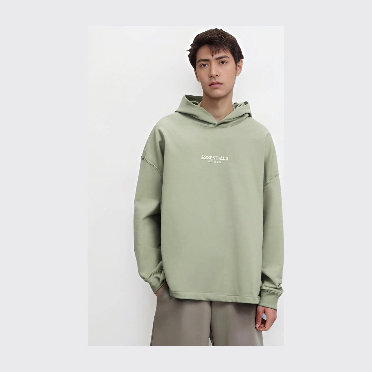 Fear of God Essentials SS22 Seafoam Hoodie