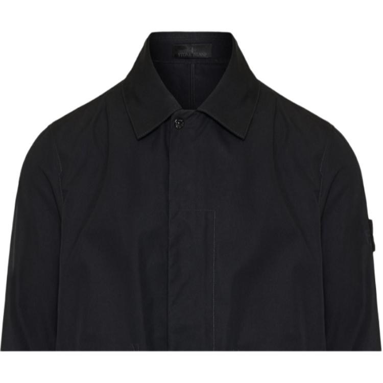Stone Island Patch Collar Trench Coat