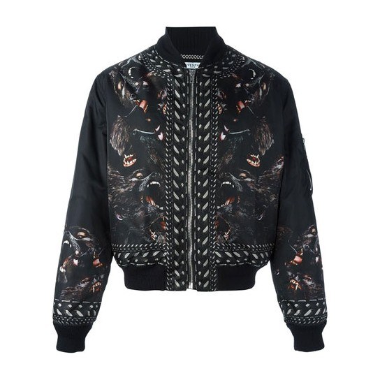 Givenchy Animal Print Zip Jacket