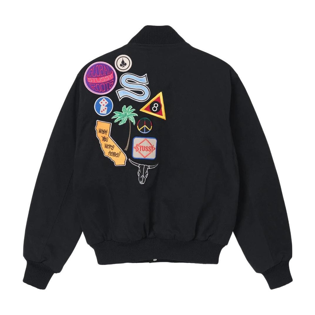 Stussy SS22 Baseball Jacket Black