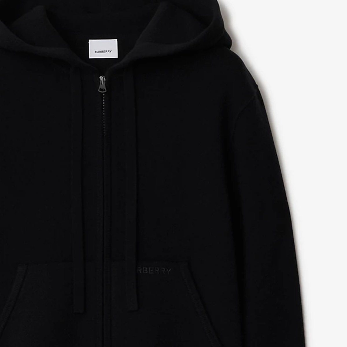 Burberry Logo Hoodie Black
